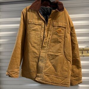 80s or 90s Vintage Muleskin Carhartt Jacket “Chore Coat”